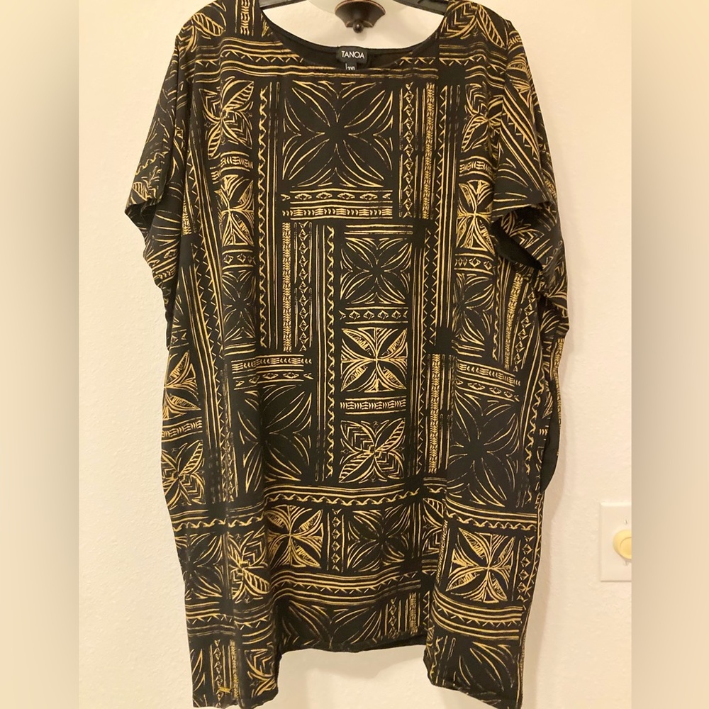 TANOA Hawaiian T-shirt dress w/ pocket size 3XL